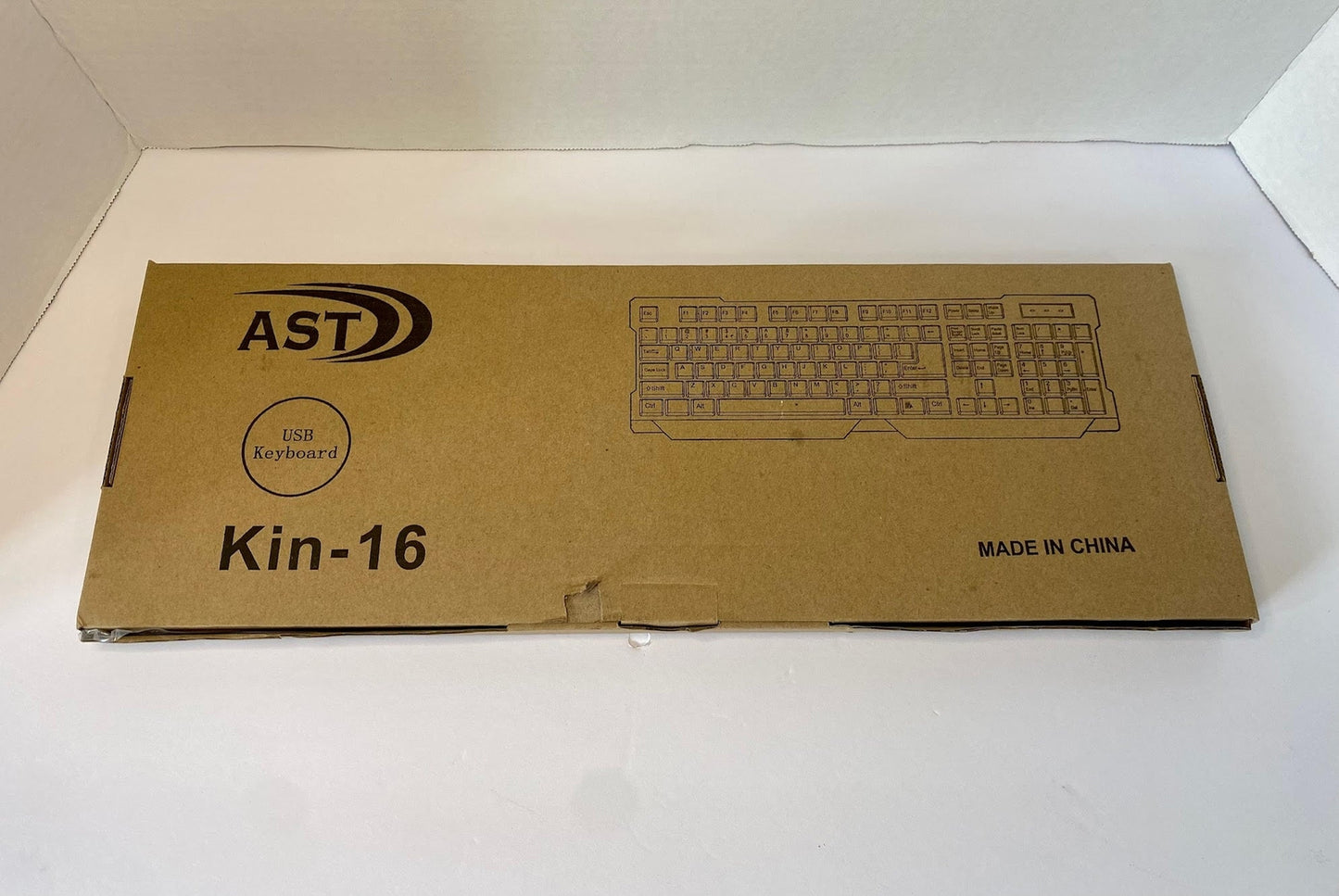 NEW/OPEN BOX AST Wired USB Keyboard Kin-16 NIB