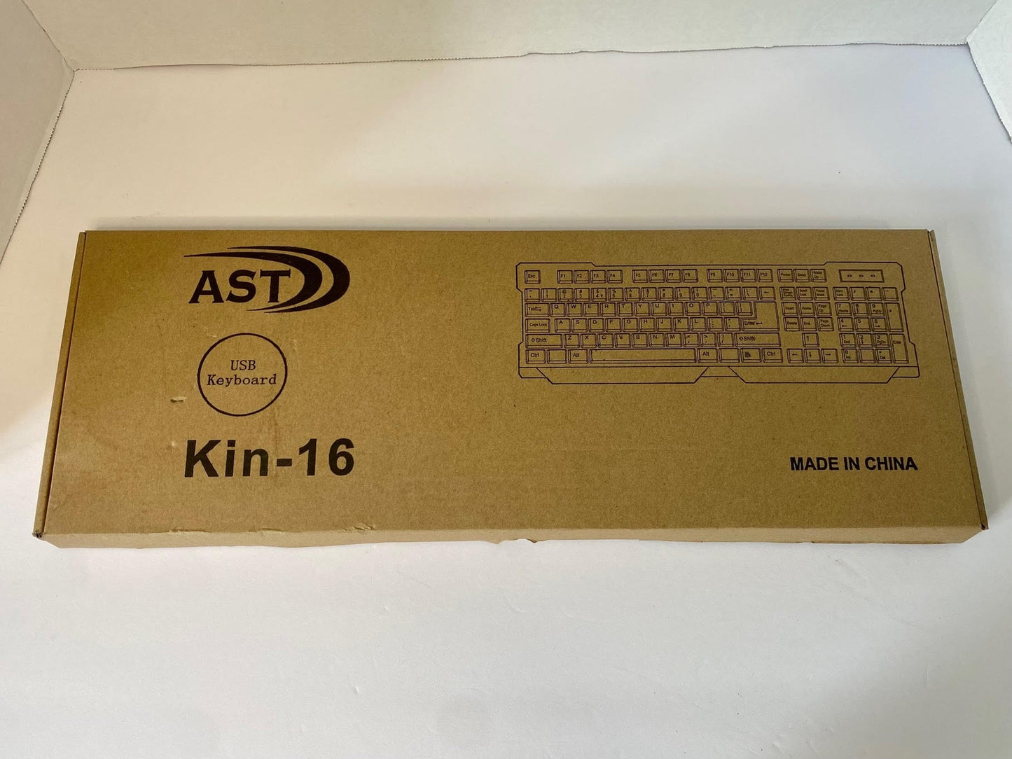 NEW/OPEN BOX AST Wired USB Keyboard Kin-16 NIB