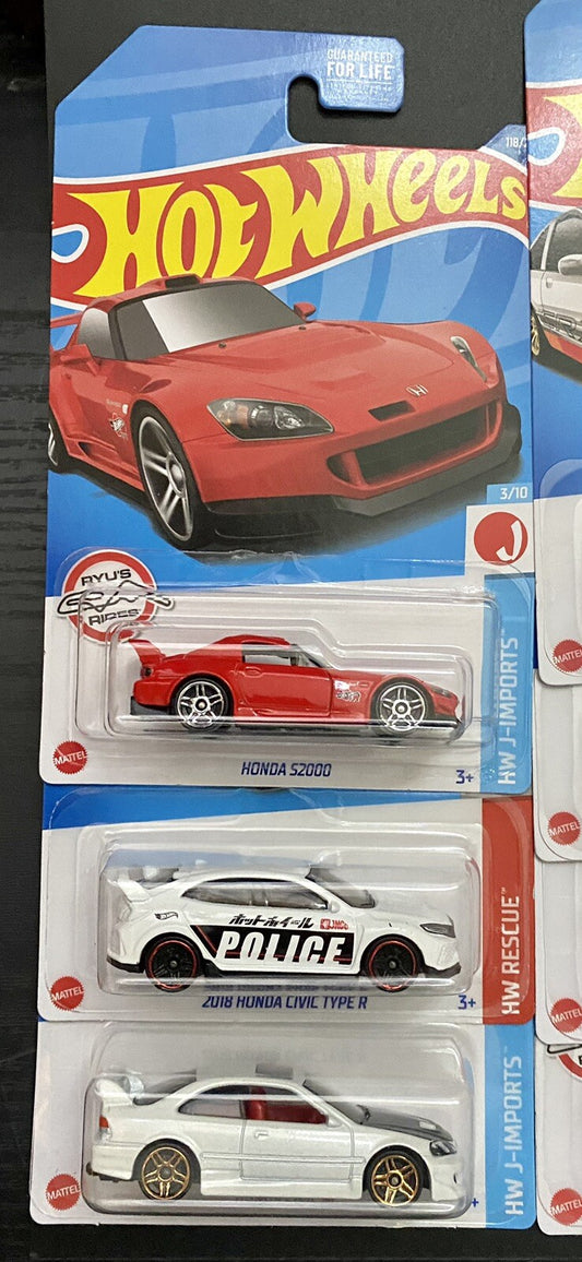 Hot Wheels Acura Honda JDM Assorted Mix x14 Cars -2022 2023 2024 - Lot #2