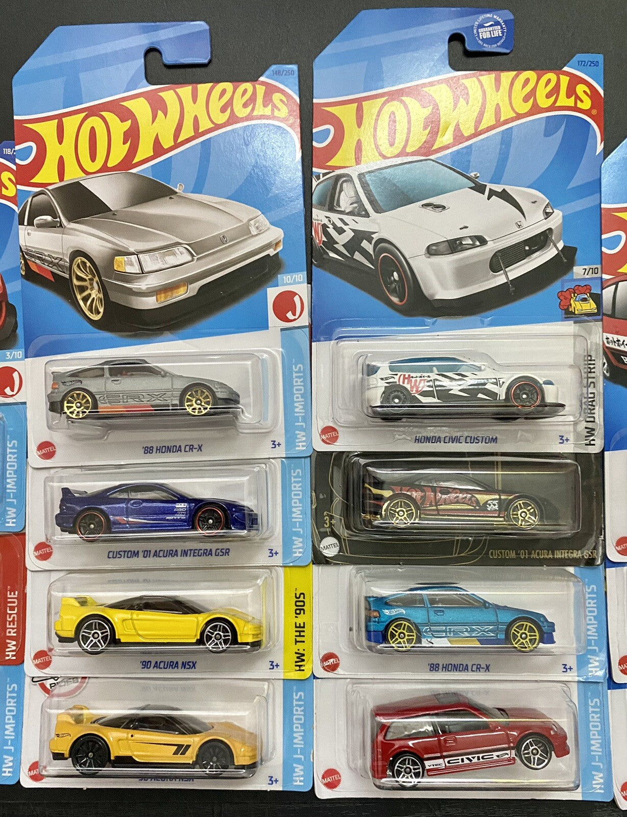 Hot Wheels Acura Honda JDM Assorted Mix x14 Cars -2022 2023 2024 - Lot #2