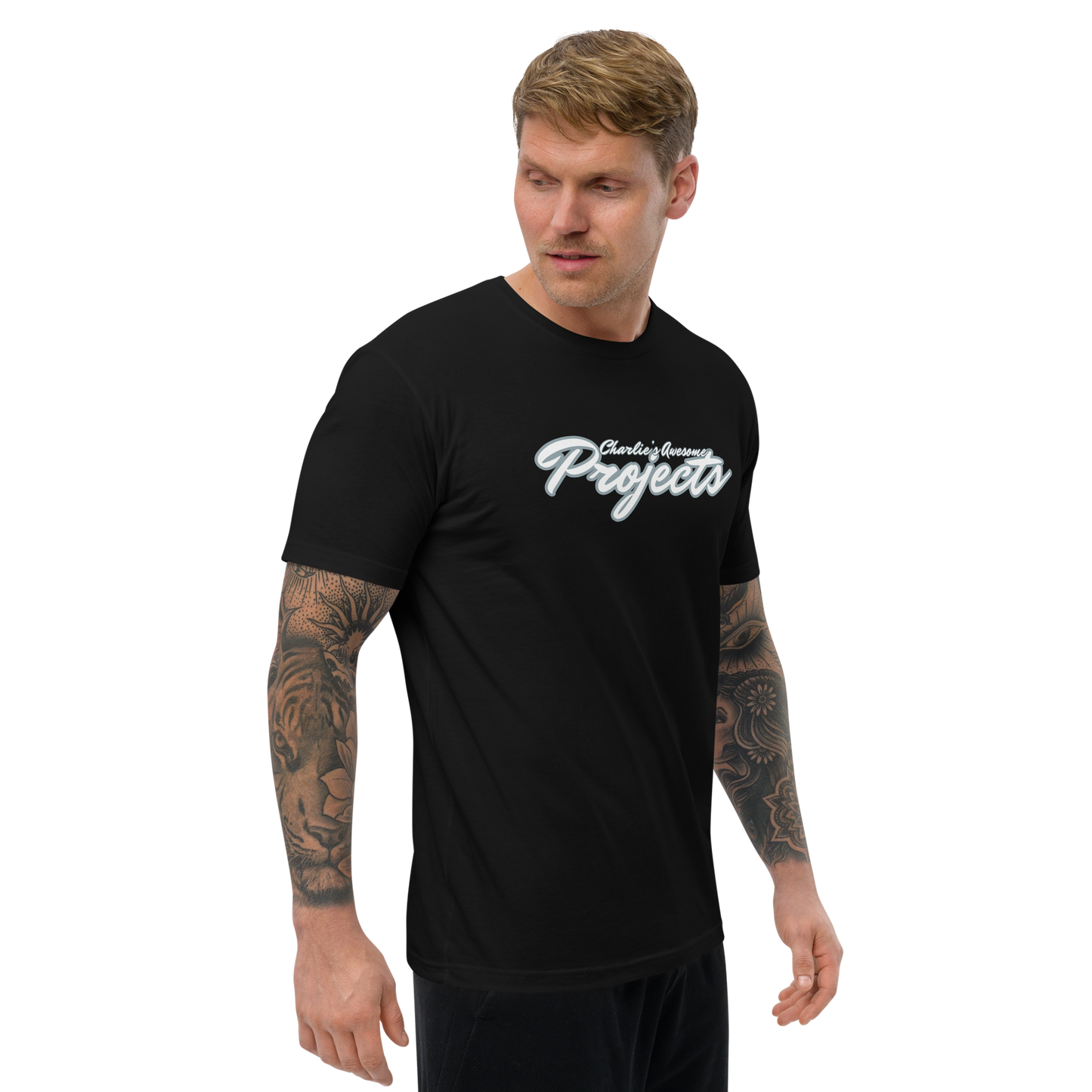 Men's Fitted T-Shirt - JDM Style BBS LM Wheels - NEW Next Level Athletic Fit