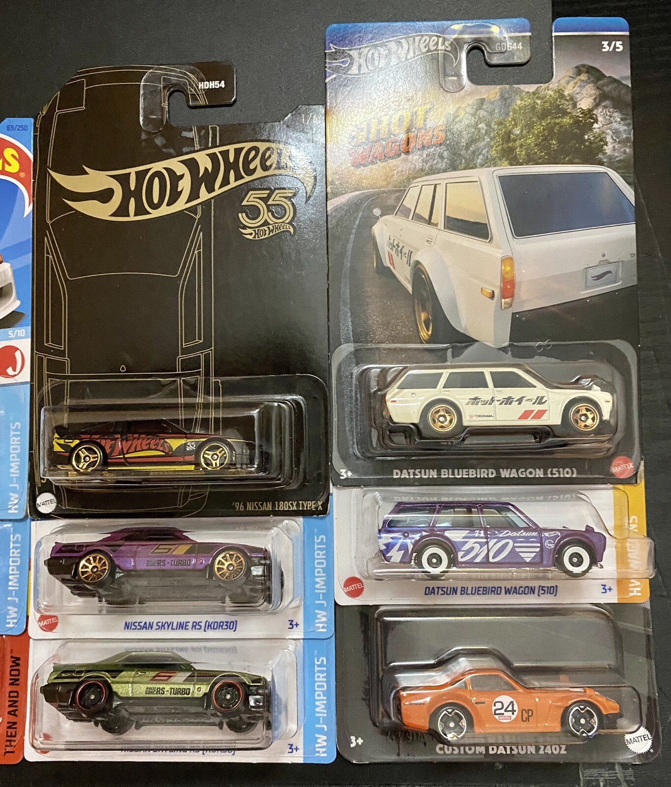 Hot Wheels Datsun Nissan JDM Assorted Mix x12 Cars - 2022 2023 2024 -Lot #5