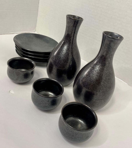 Sake Set (Metal 9 Pieces)