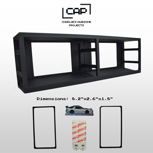 1:64 Hot Wheels & Diecast Dual Wall Mount Display Diorama - 3D Printed