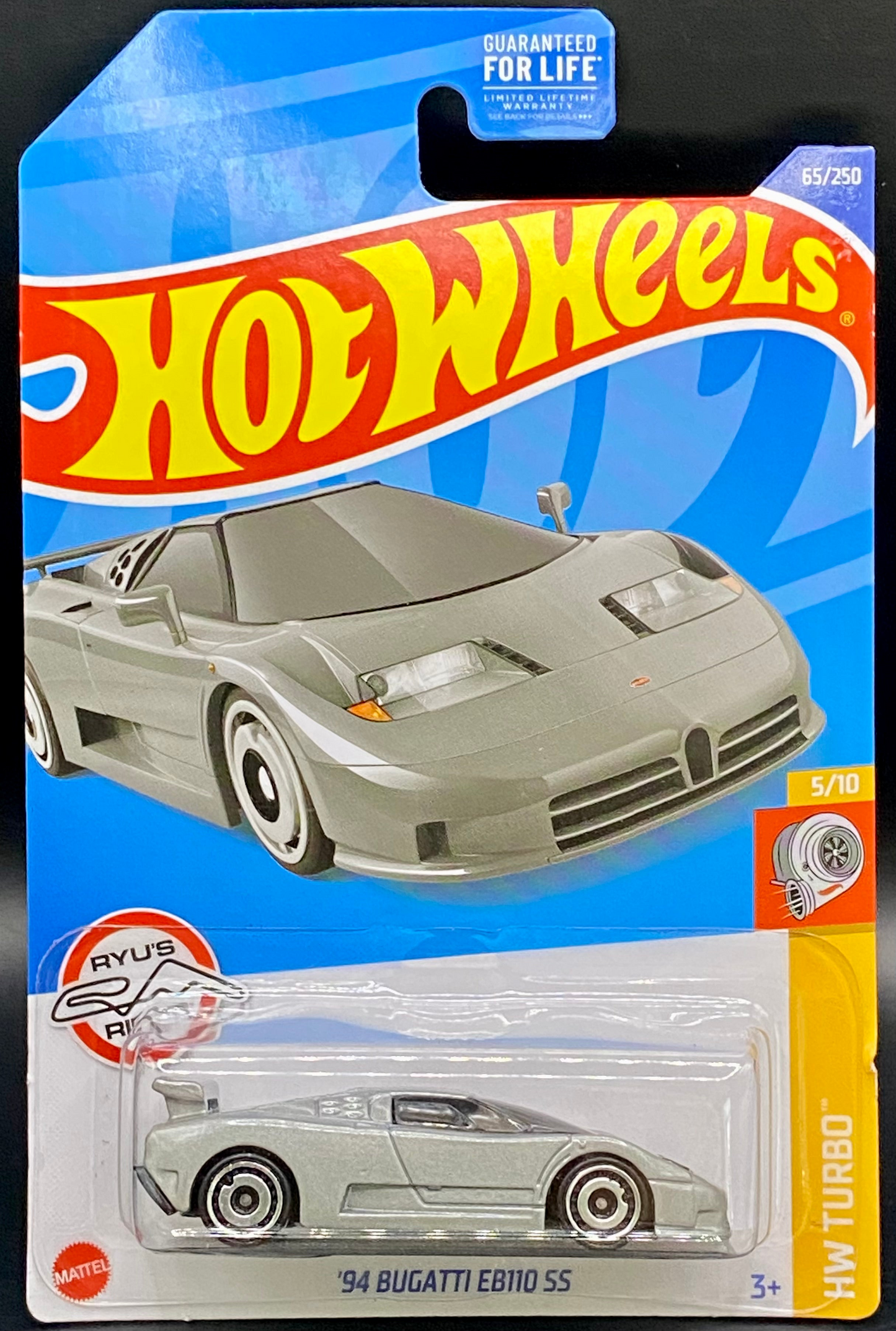 Bugatti EB110 SS Silver Hot Wheels Turbo