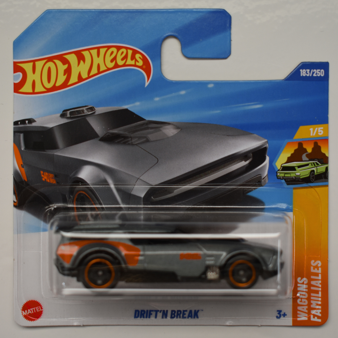 Drift'N Break Silver 2025 Hot Wheels Wagons Short Card Collectible