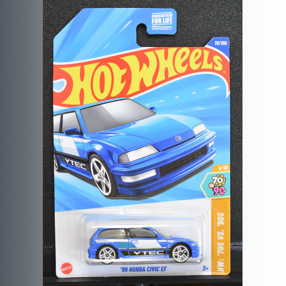 Honda Civic EF 90 Blue 2025 Hot Wheels A Case