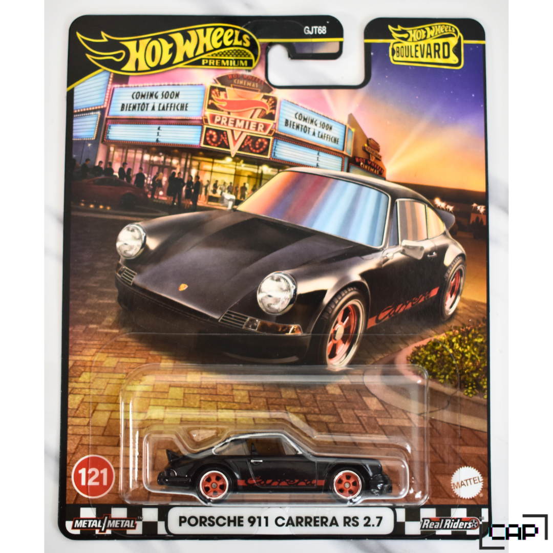 Porsche 911 Carrera RS 2.7 Black Hot Wheels Premium Boulevard