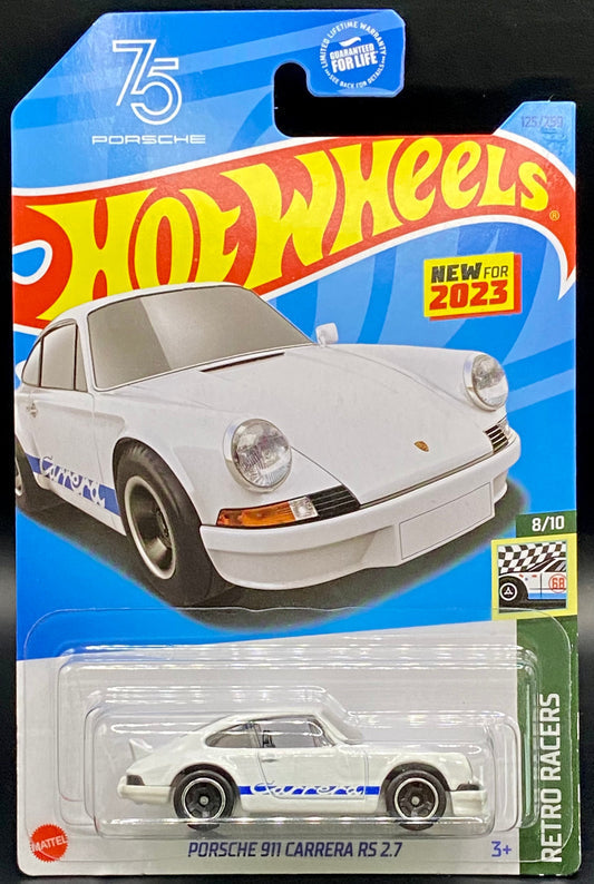 Porsche 911 Carrera RS 2.7 White Hot Wheels Retro Racers