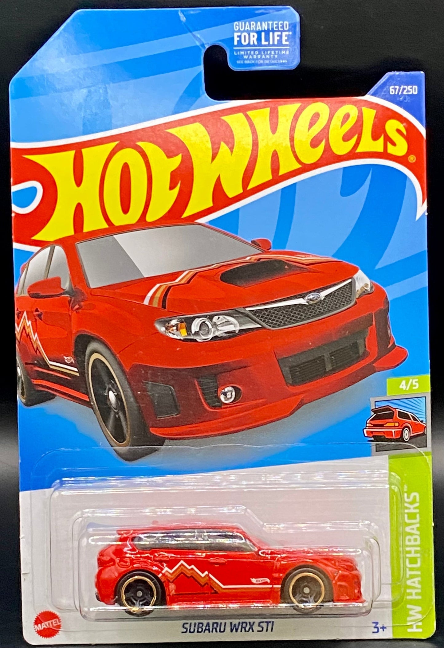 Subaru WRX STI Red J-Imports Hot Wheels Collectible