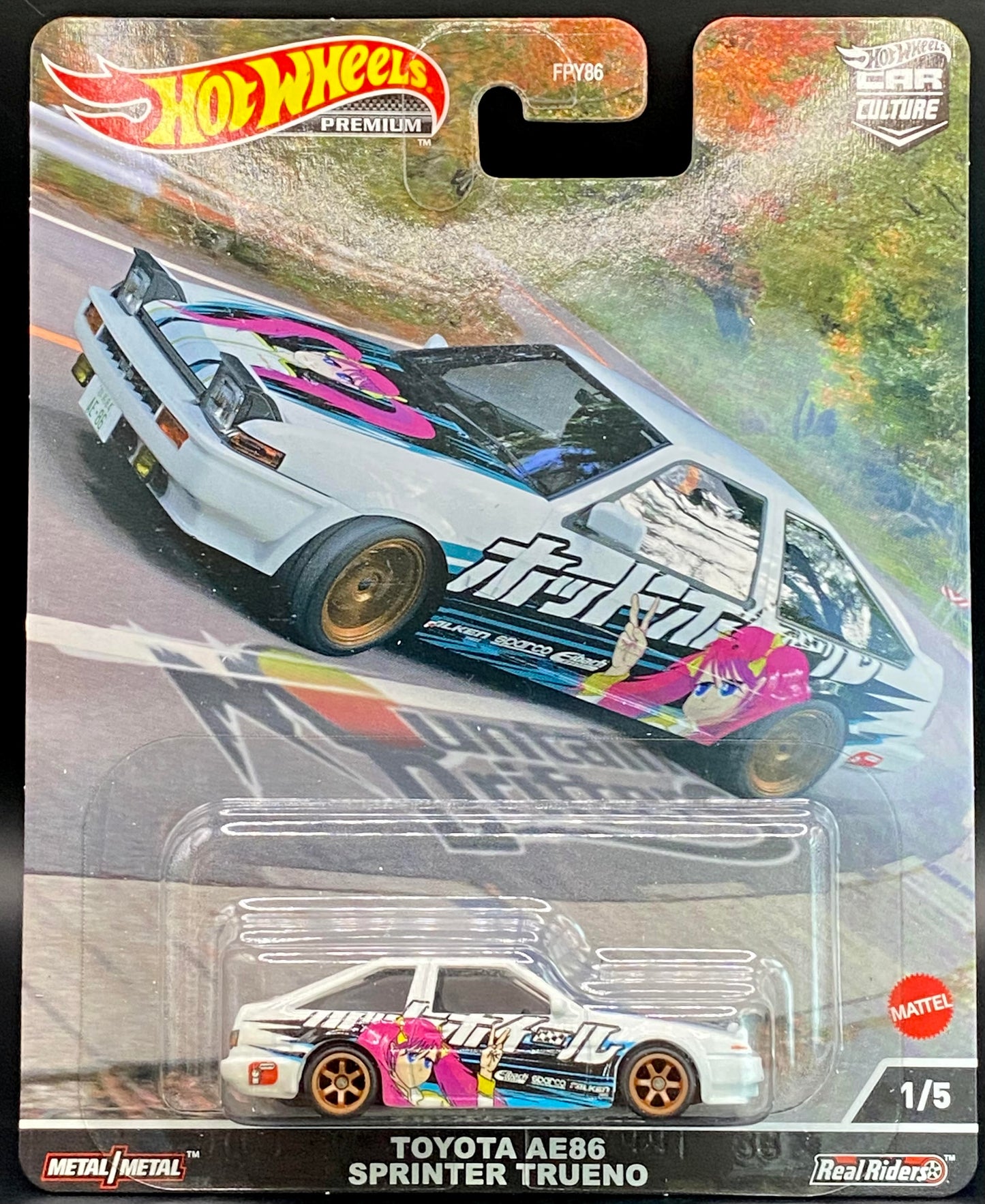 Toyota AE86 Sprinter Trueno Hot Wheels Premium Car Culture Mountain Drifters