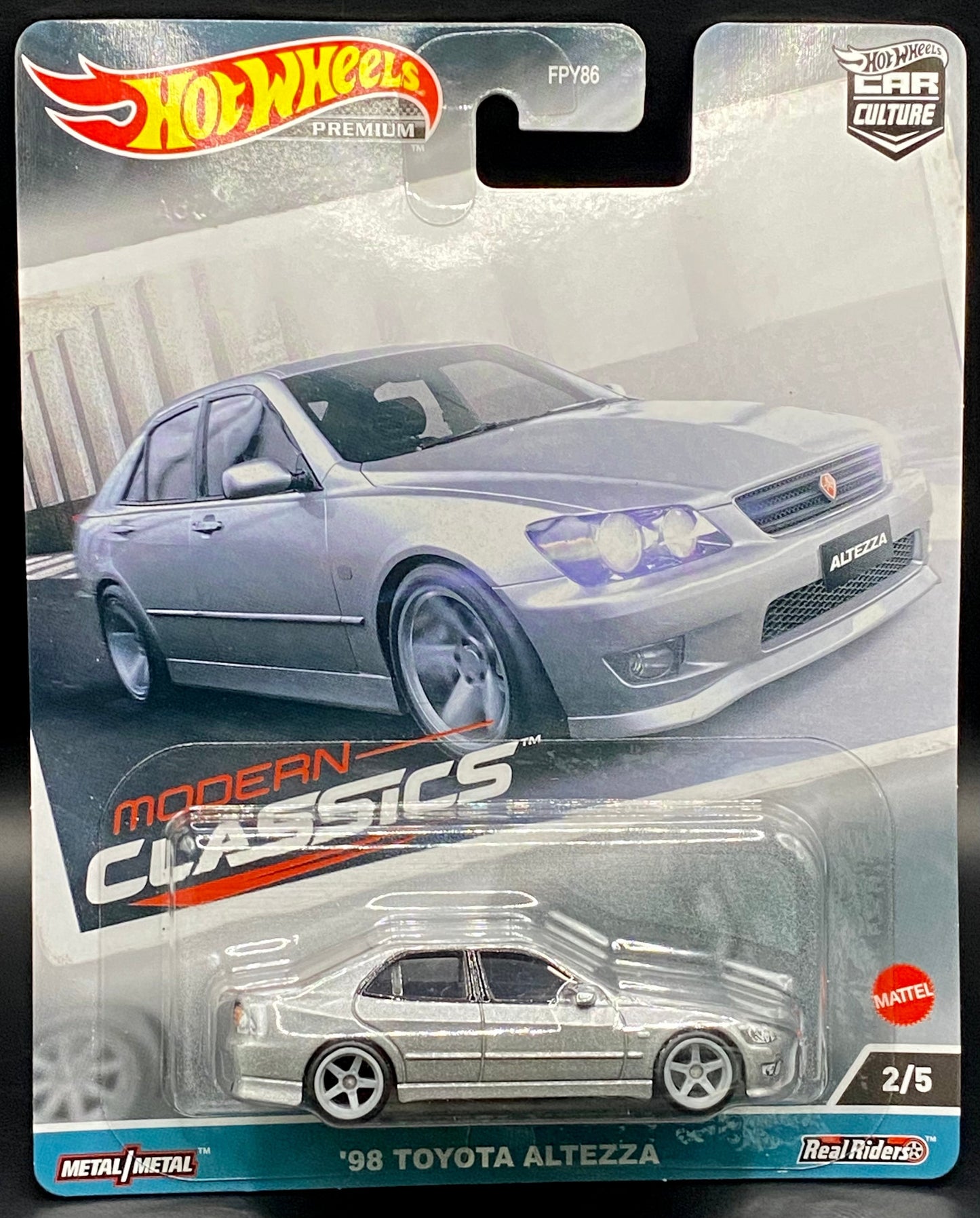 Toyota Altezza 98 Silver Hot Wheels Premium Car Culture Modern Classics