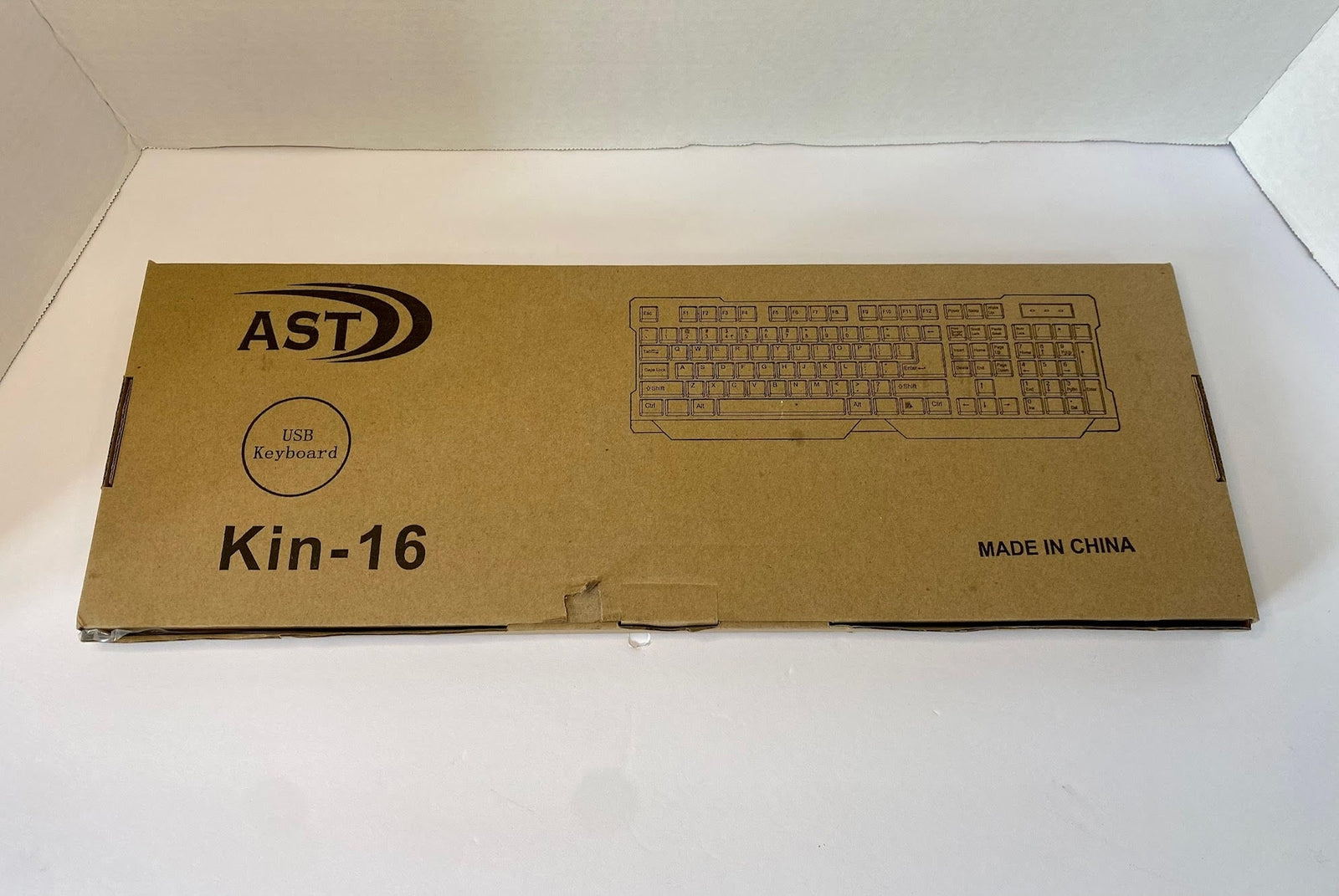NEW/OPEN BOX AST Wired USB Keyboard Kin-16 NIB