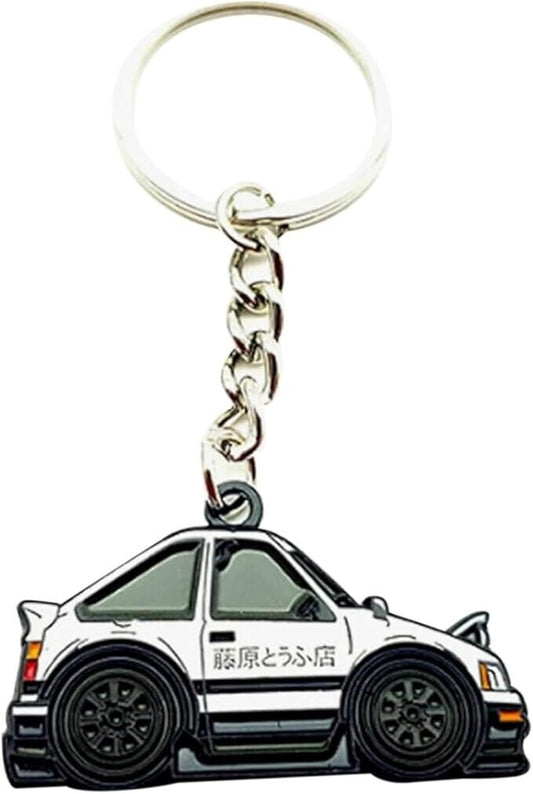 Toyota AE86 Black Metal 3D Key Ring Keychain -JDM Initial D Takumi Fujiwara Tofu