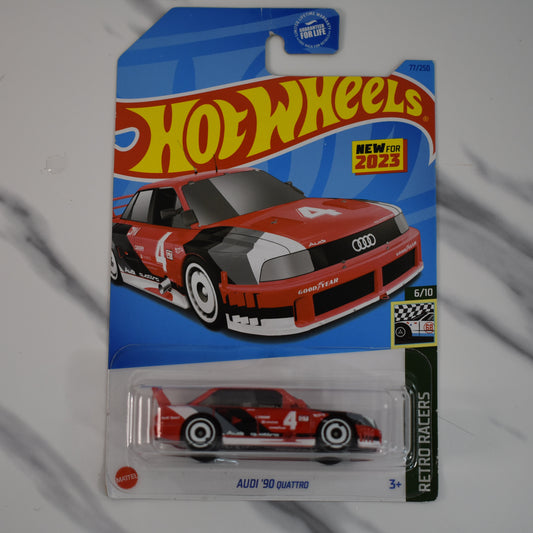 Audi 90 Quattro Red 2023 Hot Wheels Retro Racers