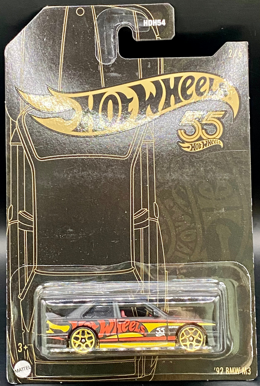BMW M3 92 Black 2023 Hot Wheels 55th Anniversary