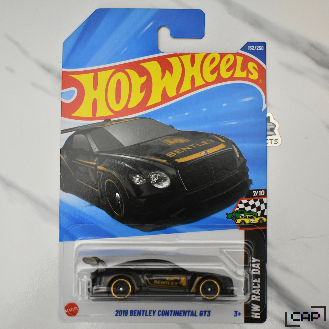 Bentley Continental GT3 2018 Black Gold Hot Wheels Race Day