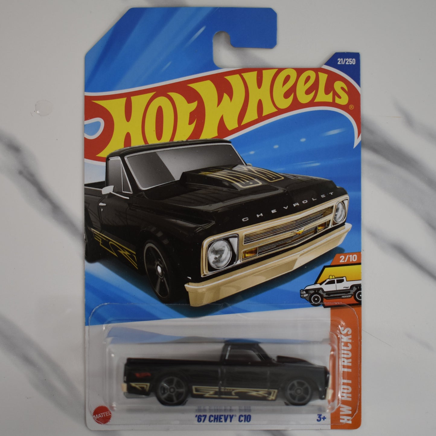 Chevy C10 67 Black 2025 Hot Wheels Collectible