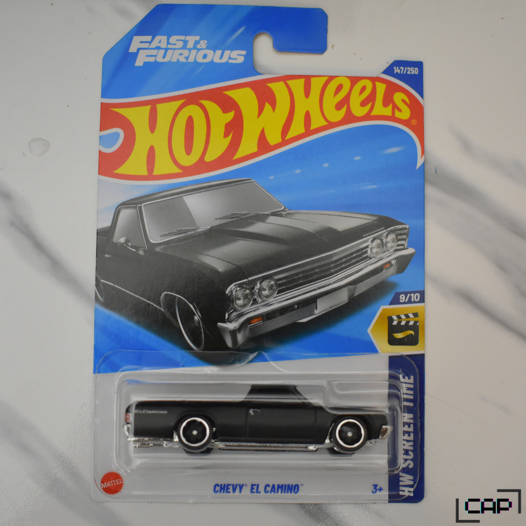 Chevy El Camino Flat Black 2025 Hot Wheels Fast & Furious Collectible