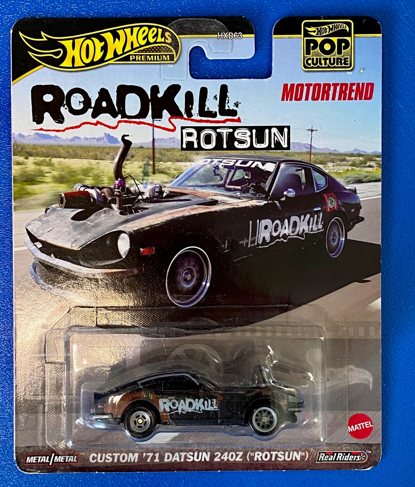 Datsun 240Z ROTSUN Custom 71 Roadkill Pop Cult Hot Wheels Collectible