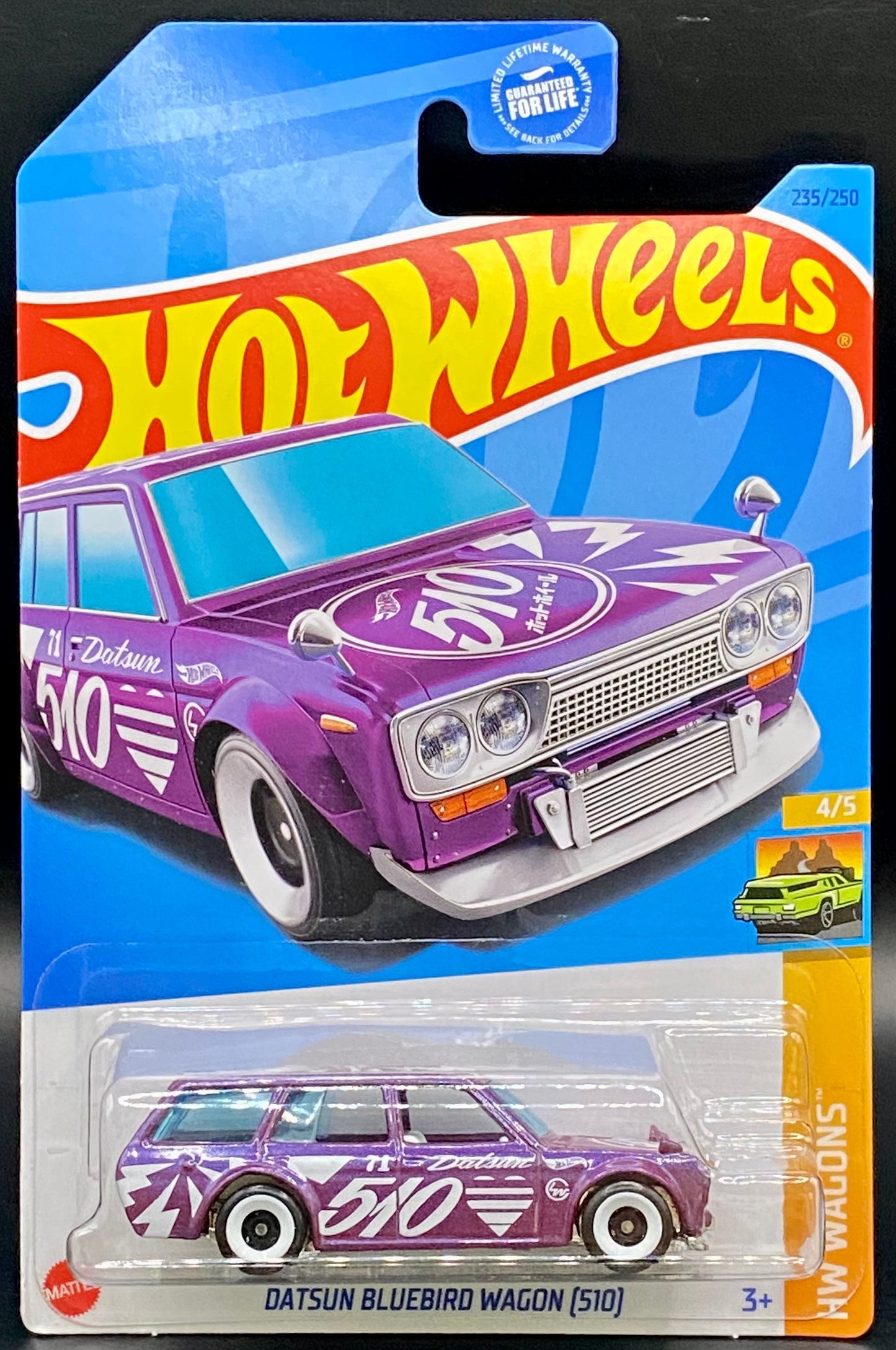 Datsun Bluebird Wagon 510 Purple Hot Wheels Wagons