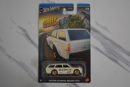 Datsun Bluebird Wagon 510 White Hot Wheels Hot Wagons