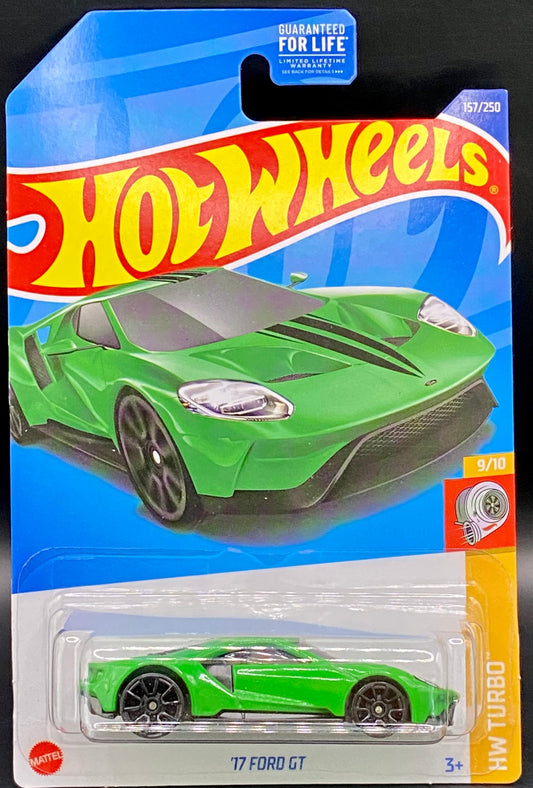 Ford GT 17 Green Walgreens EX Hot Wheels Turbo