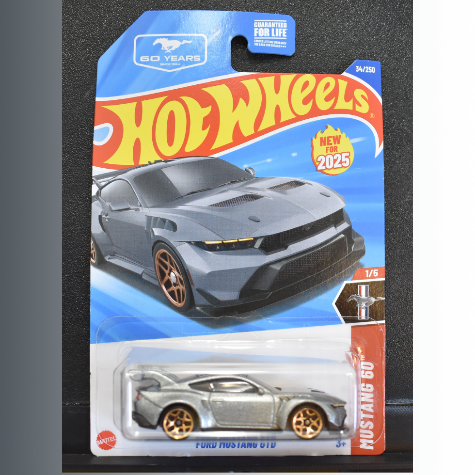 Ford Mustang GTD Silver 2025 Hot Wheels Mustang 60