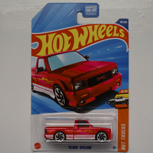 GMC Syclone 91 Red 2025 Hot Wheels Collectible