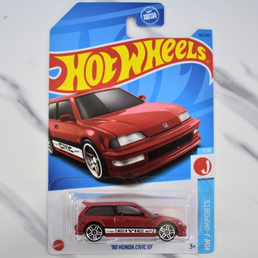 Honda Civic EF 90 Red 2023 Hot Wheels D Case