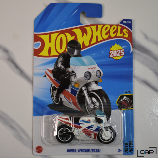 Honda VFR RC30 White 2025 Hot Wheels Moto Motors