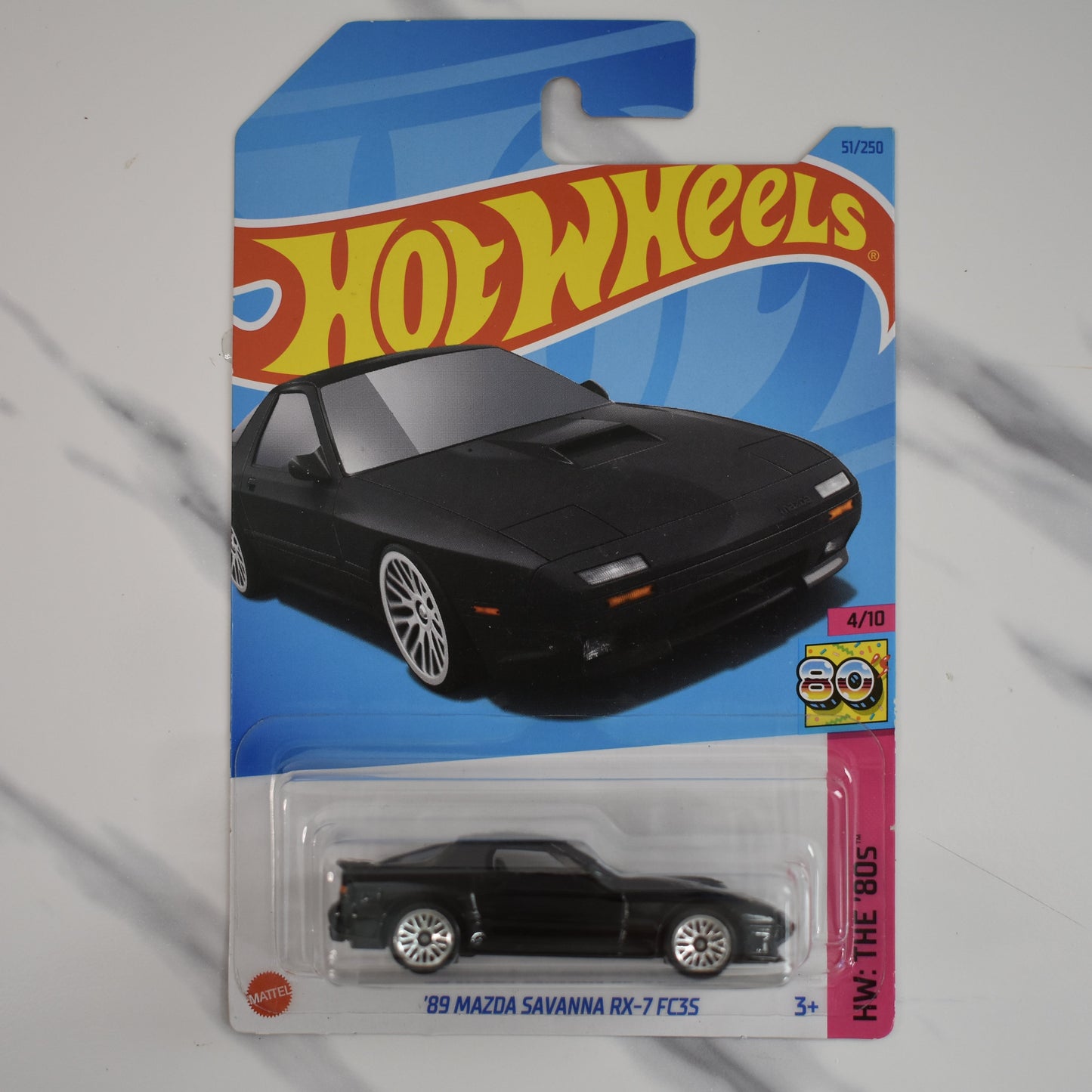 Mazda Savanna RX-7 FC3S 89 Black 2023 Hot Wheels