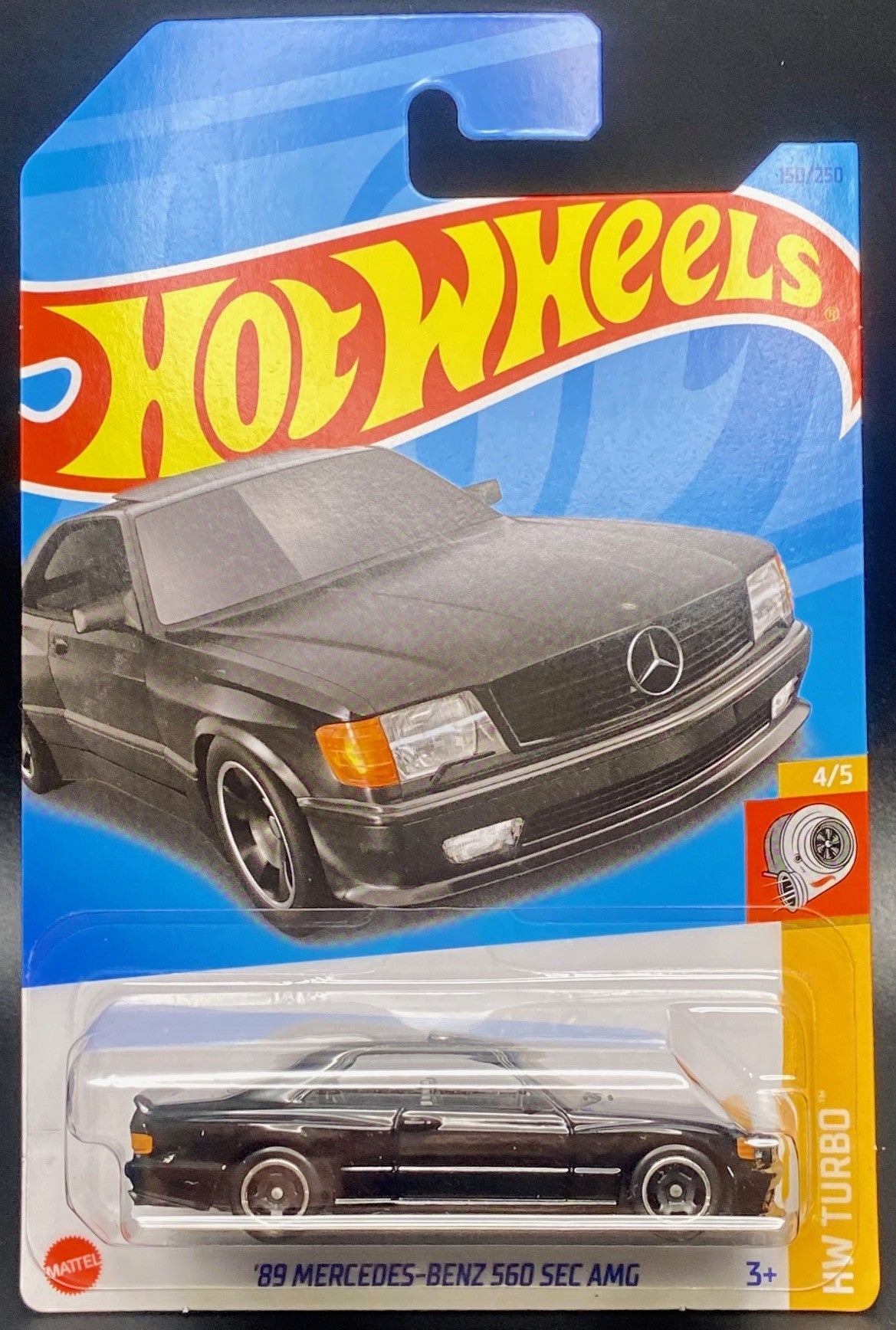 Mercedes-Benz 560 SEC AMG Black Hot Wheels Turbo