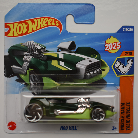 Mod Mill Green 2025 Hot Wheels Muscle Manis Short Card Collectible