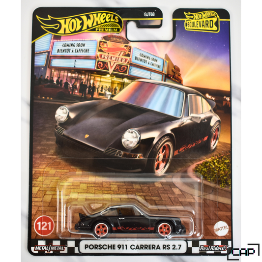 Porsche 911 Carrera RS 2.7 Black Hot Wheels Premium Boulevard