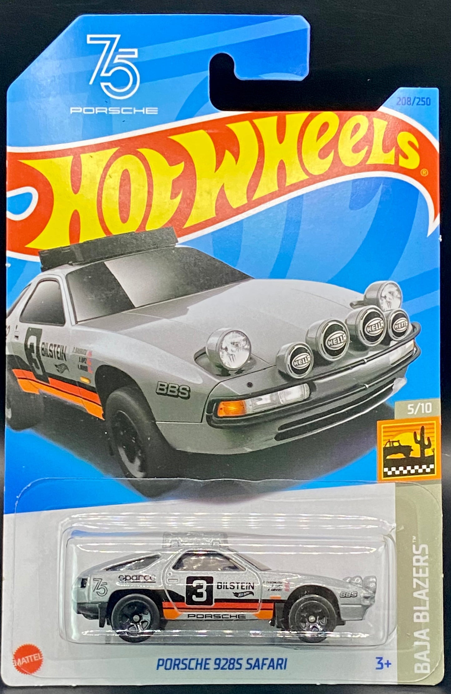 Porsche 928S Safari Silver 75 Hot Wheels Baja Blazers