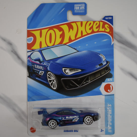 Subaru BRZ Blue J-Imports Hot Wheels Collectible