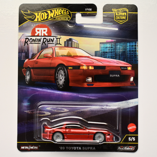 Toyota Supra 89 Red 2025 Hot Wheels Premium Ronin Run II Car Culture Collectible